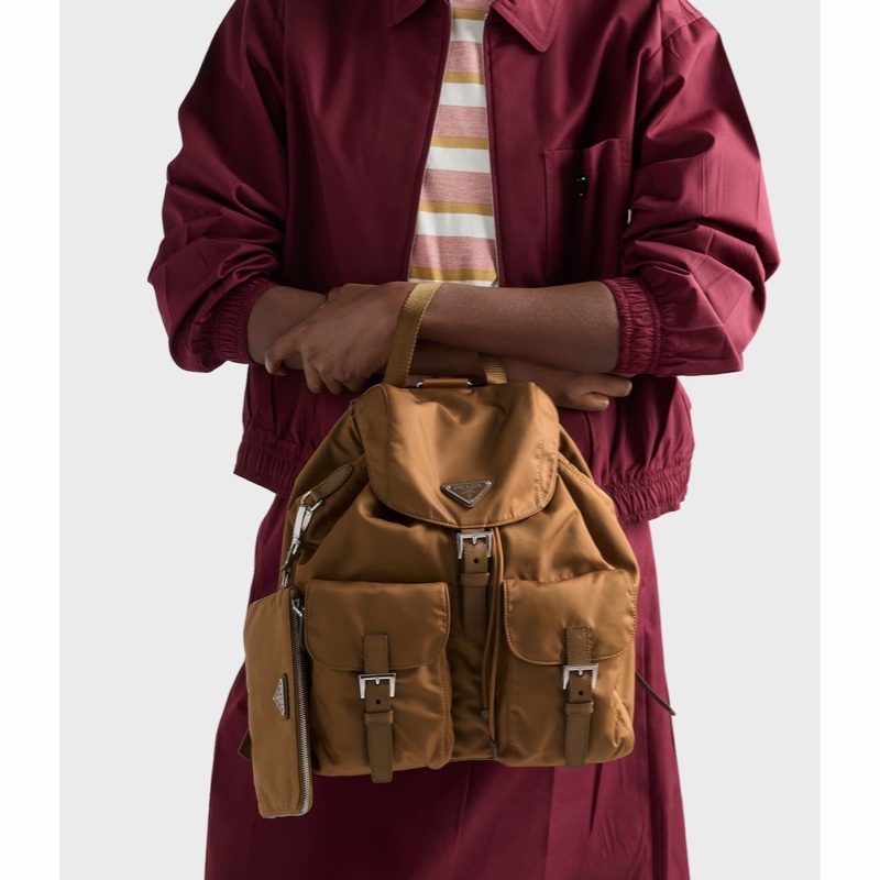 Prada 女士 徽標雙肩包均碼碼32cm*15cm*30cm-4