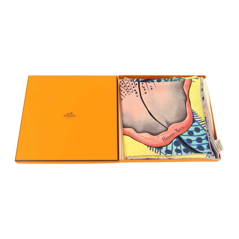 HERMES 絲質Scarf 90x90絲巾-9