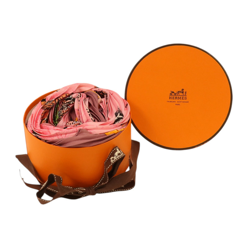 HERMES 絲質Pleated Triangle Scarf絲巾-9