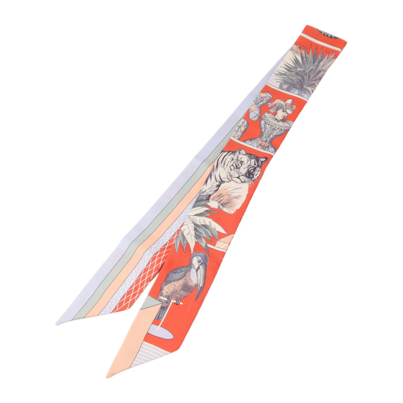 HERMES 絲質Twilly絲巾-1
