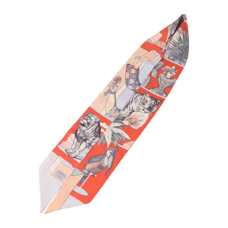 HERMES 絲質Twilly絲巾-2