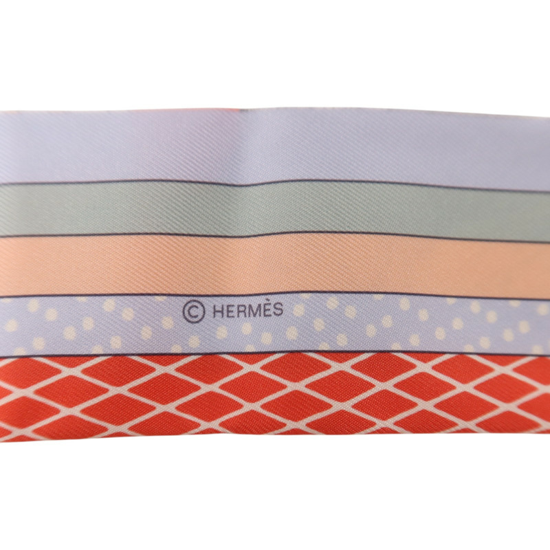 HERMES 絲質Twilly絲巾-5