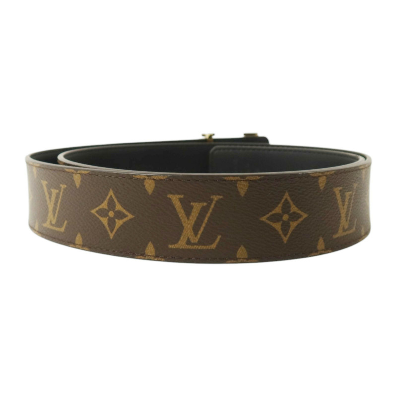 LOUIS VUITTON Monogram Initiales Belt 100cm金扣腰帶-1