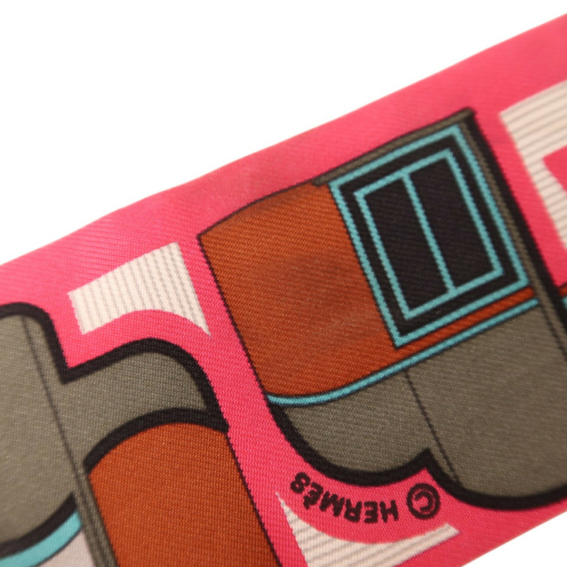 HERMES 絲質Twilly絲巾-7