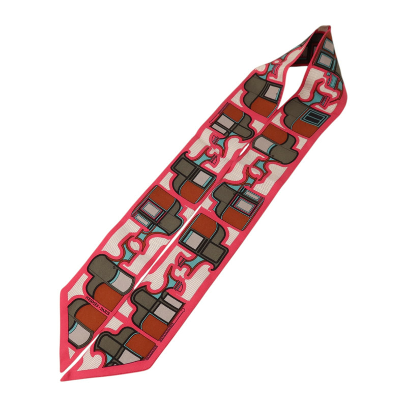 HERMES 絲質Twilly絲巾-2