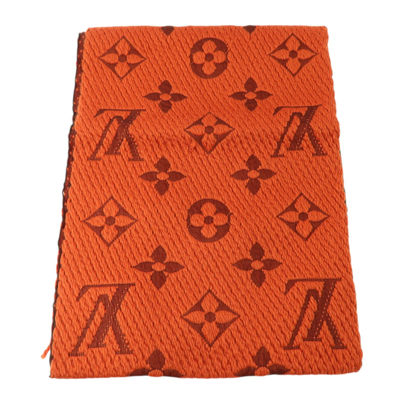 LOUIS VUITTON 羊毛/絲質Logomania Scarf絲巾-1