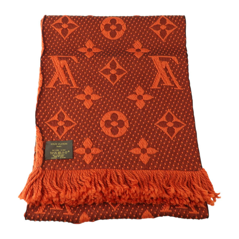 LOUIS VUITTON 羊毛/絲質Logomania Scarf絲巾-2