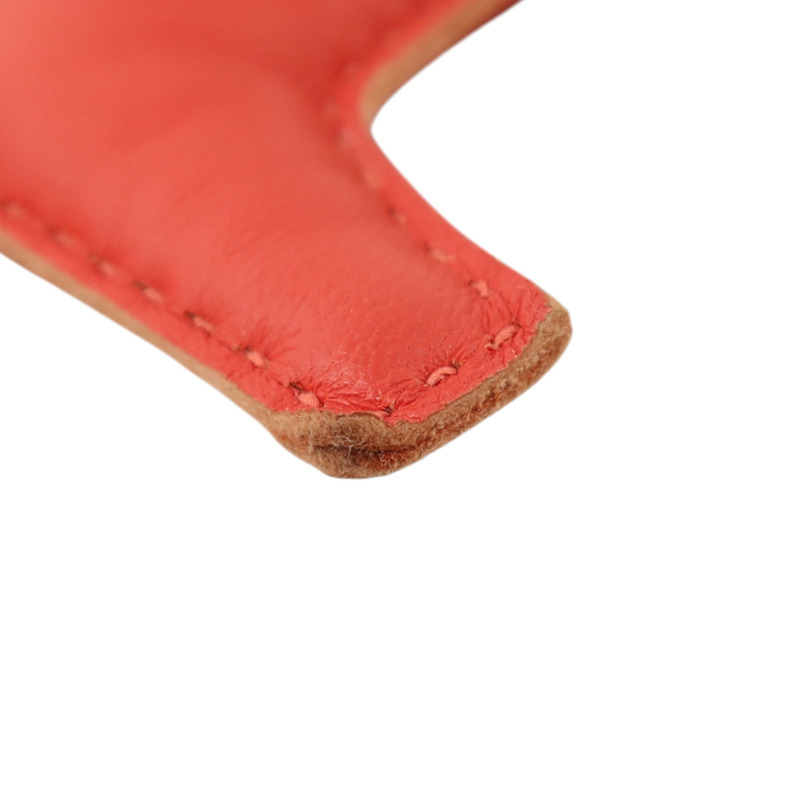 HERMES Milo皮革Rodeo PM掛飾Jaipur/Grenat/Fauve-8