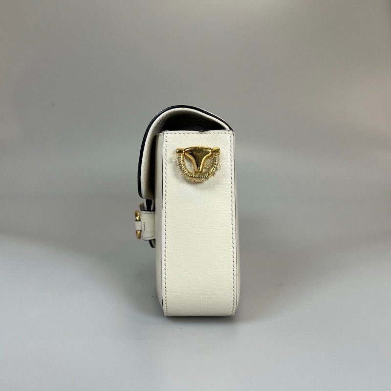 GUCCI 658574 白金扣牛皮1955肩背包 MINI-3