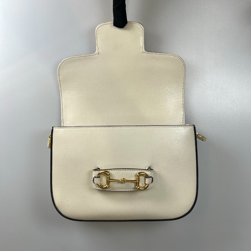 GUCCI 658574 白金扣牛皮1955肩背包 MINI-5