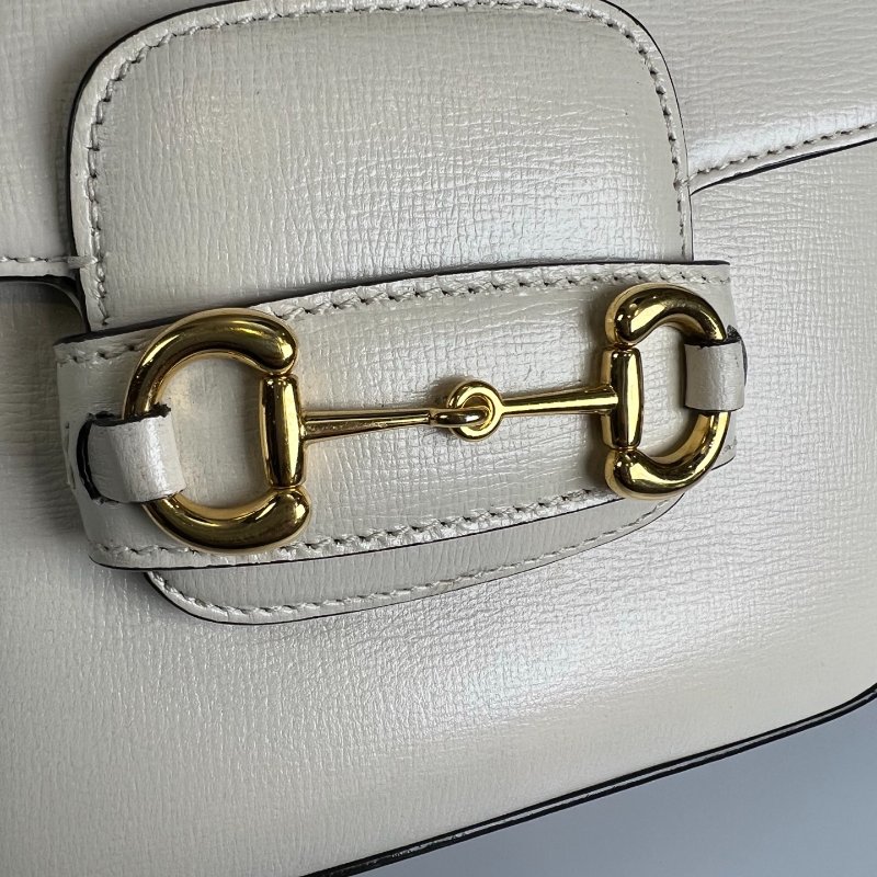 GUCCI 658574 白金扣牛皮1955肩背包 MINI-8