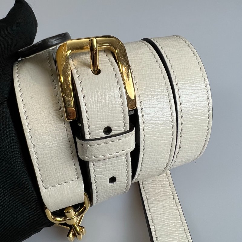 GUCCI 658574 白金扣牛皮1955肩背包 MINI-9