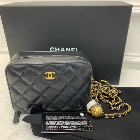 小個子必入🖤Chanel黑色金球相機包