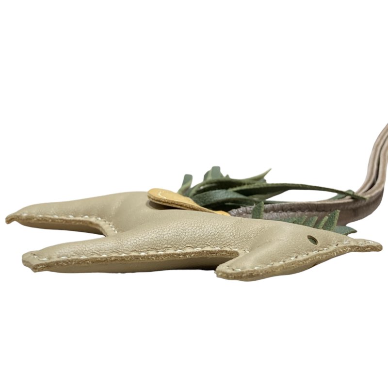 HERMES 愛馬仕 REDEO 拼色小馬吊飾 小羊皮 鼠尾草綠/草坪綠/灰褐色-2