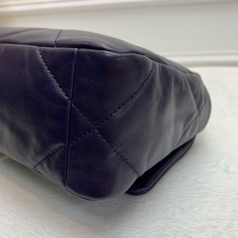 Full Set💜Chanel 19bag 紫色金銀-5