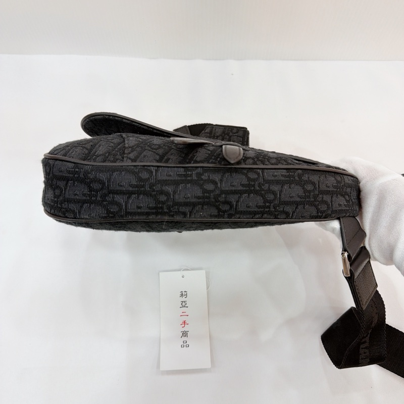 莉亞精品♡Dior馬鞍包黑 二手-6