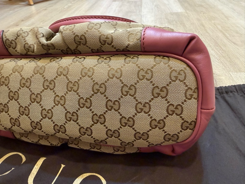 Gucci 粉紫水餃包-4