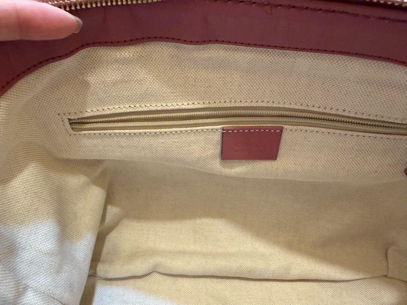 Gucci 粉紫水餃包-5