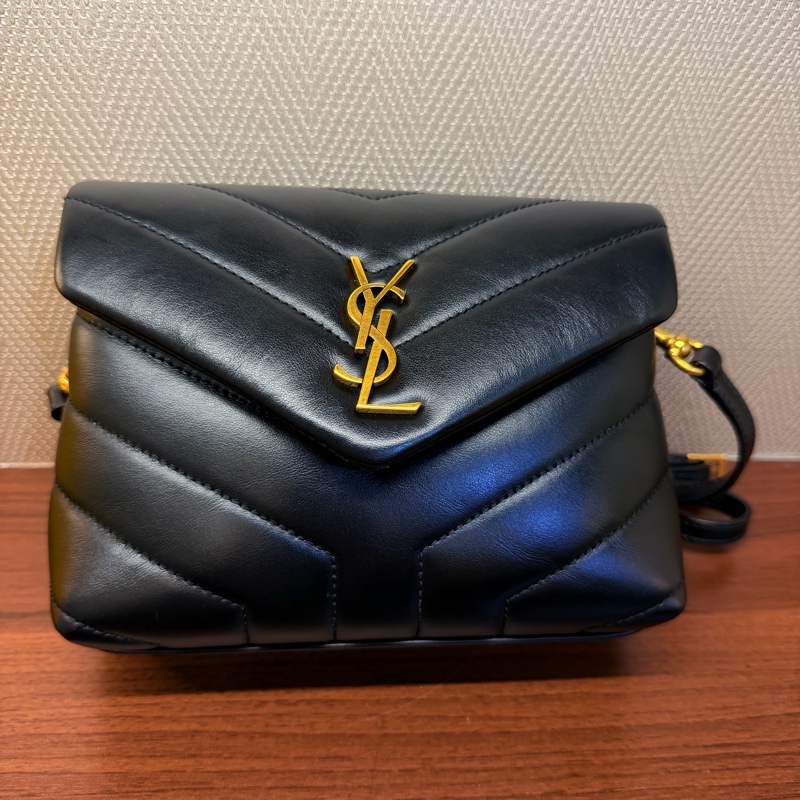 YSL Loulou toy 黑金 小方胖-2