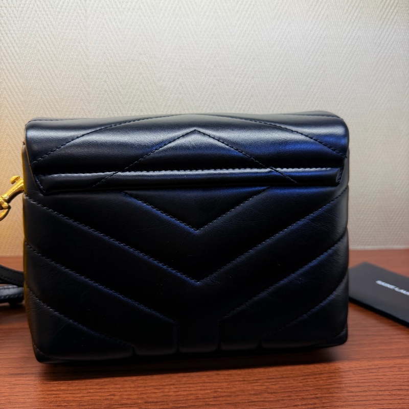 YSL Loulou toy 黑金 小方胖-4