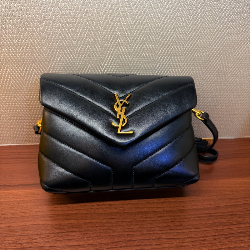 YSL Loulou toy 黑金 小方胖-7
