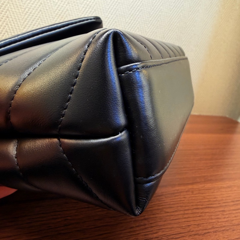 YSL Loulou toy 黑金 小方胖-15