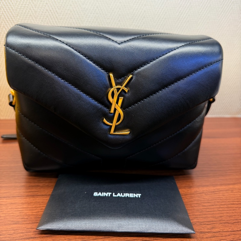 YSL Loulou toy 黑金 小方胖-27