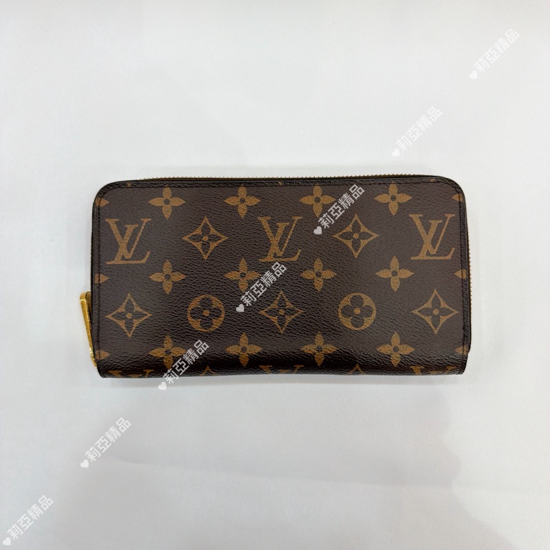 莉亞精品♡Lv焦糖拉鏈長夾 二手-2