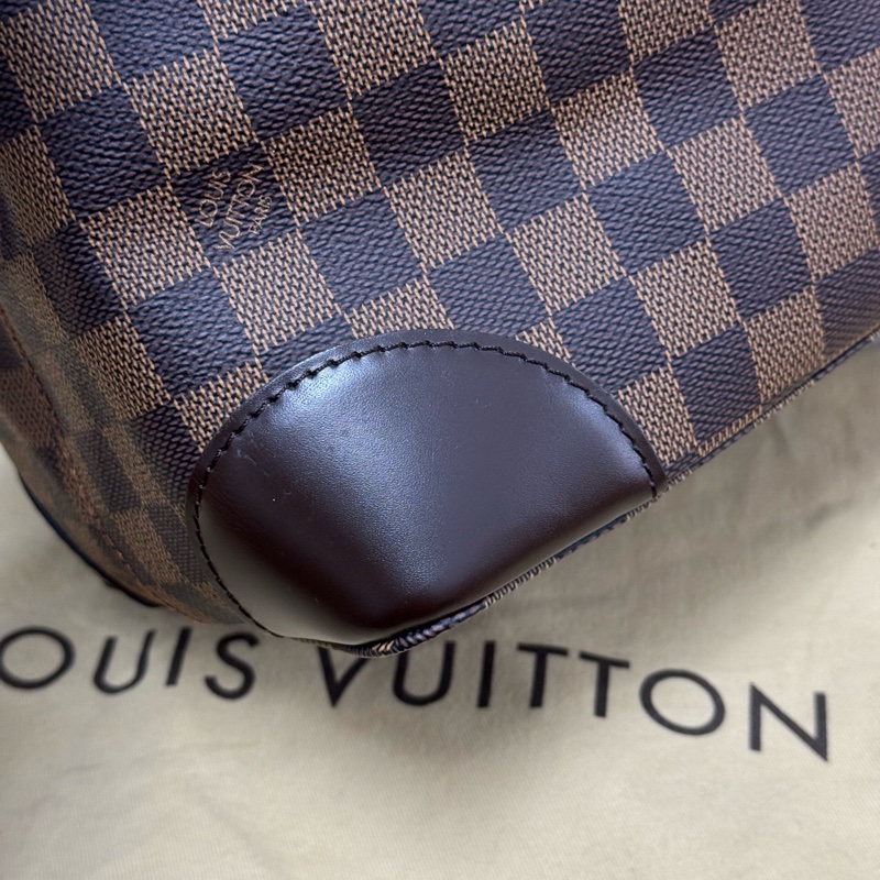 Louis Vuitton路易威登Hampstead棕色棋盤格托特包單肩包 尺寸:34×28×17.5-7