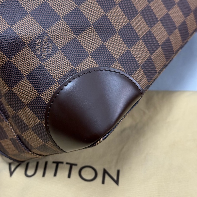 Louis Vuitton路易威登Hampstead棕色棋盤格托特包單肩包 尺寸:34×28×17.5-8