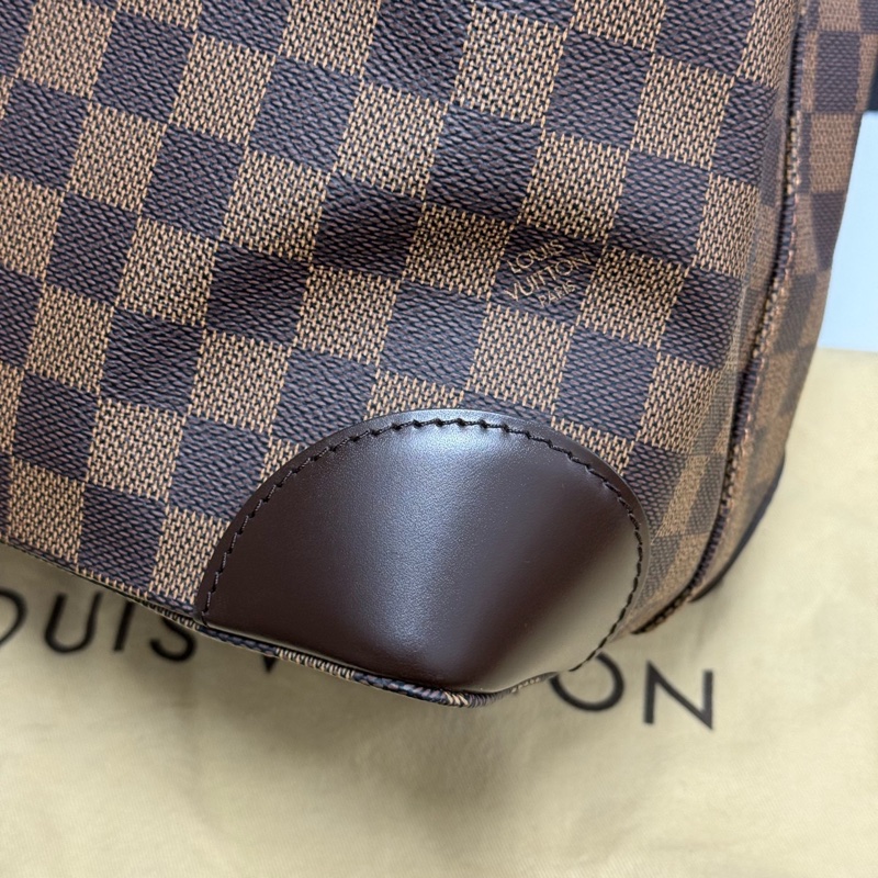 Louis Vuitton路易威登Hampstead棕色棋盤格托特包單肩包 尺寸:34×28×17.5-9
