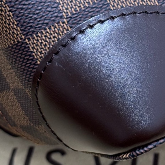 Louis Vuitton路易威登Hampstead棕色棋盤格托特包單肩包 尺寸:34×28×17.5-10