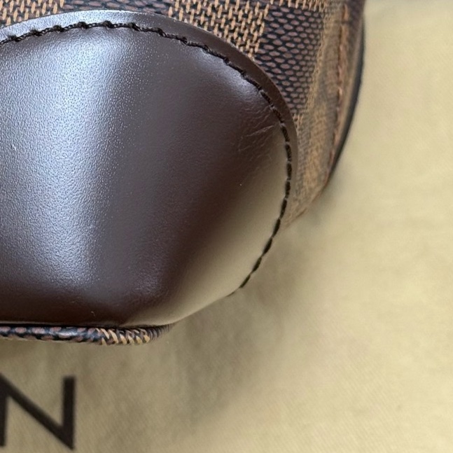 Louis Vuitton路易威登Hampstead棕色棋盤格托特包單肩包 尺寸:34×28×17.5-11