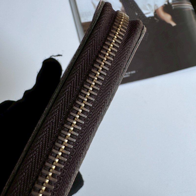 💥容量超大 LV 經典花紋拉鍊長夾-5