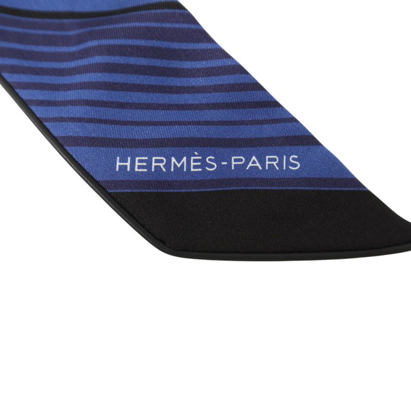 HERMES 絲質Ex-Libris forever Twilly絲巾-4