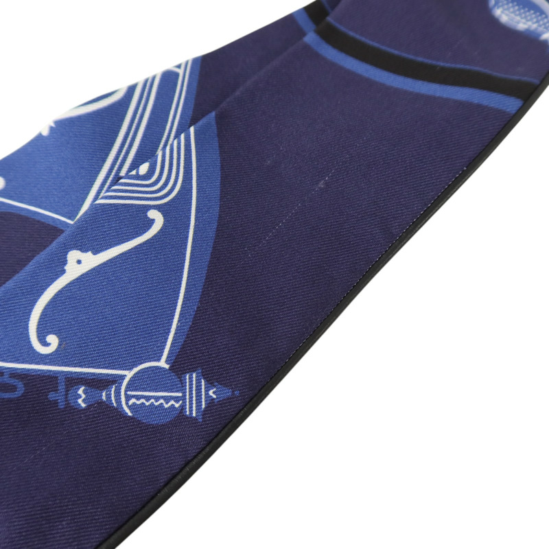 HERMES 絲質Ex-Libris forever Twilly絲巾-8