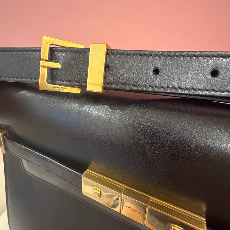 Saint Laurent (YSL) Manhattan 曼哈頓包 雋永黑金組合-37