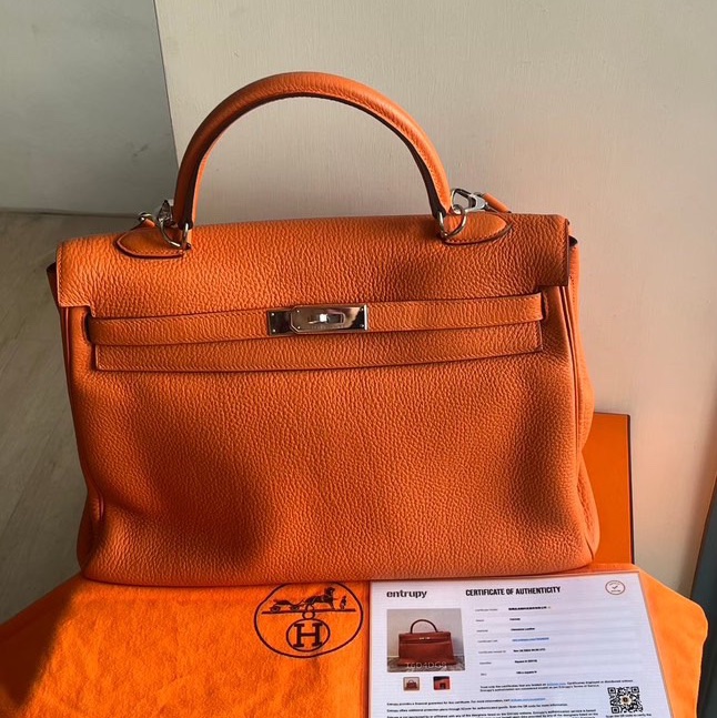 HERMES KELLY35  愛馬仕橘❤️-0