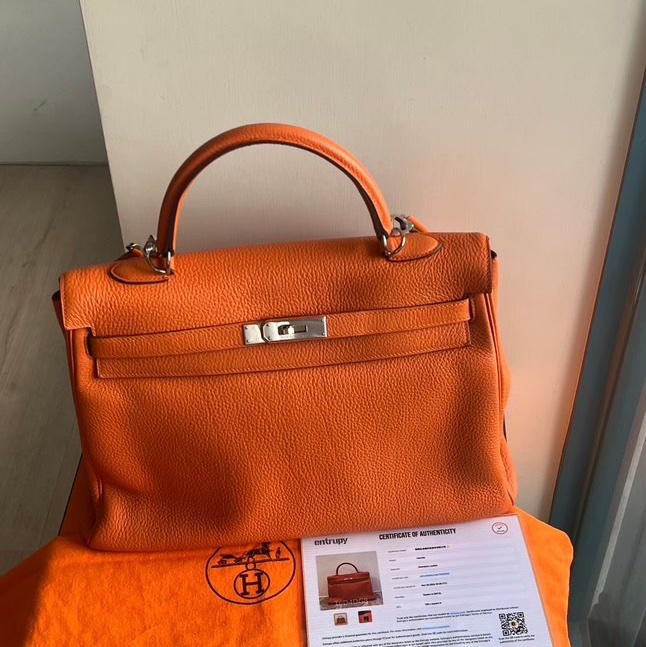 HERMES KELLY35  愛馬仕橘❤️-5