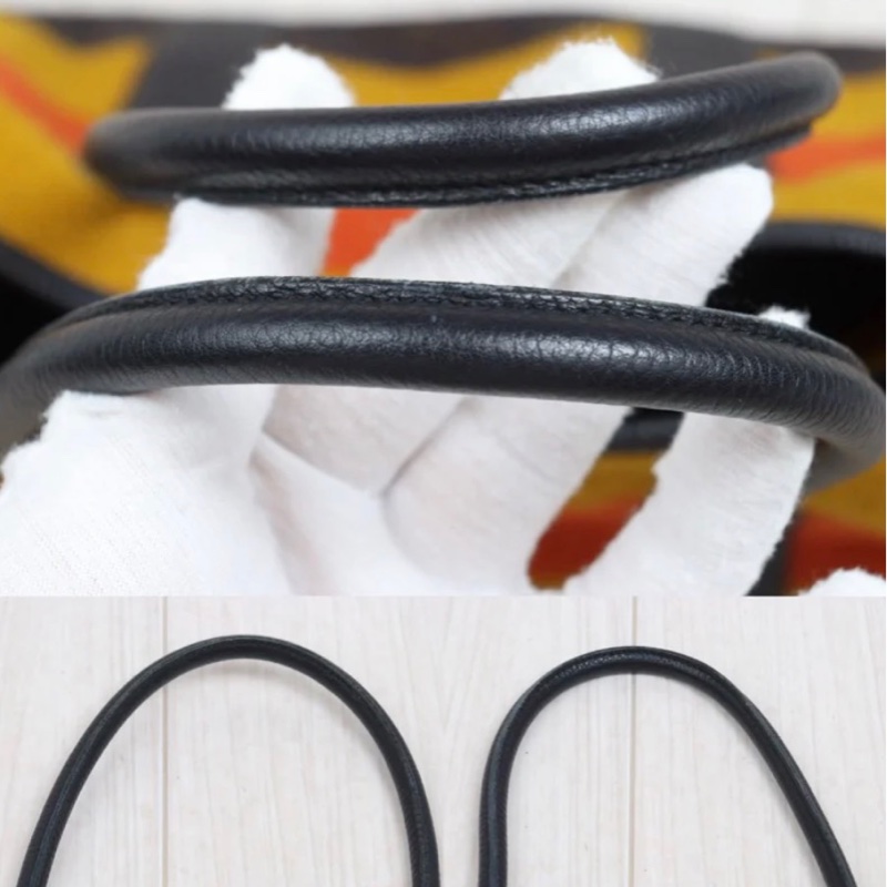 「JL精品代購」9新 Hermes Garden Party 36 彩虹毛呢拼皮花園包-7