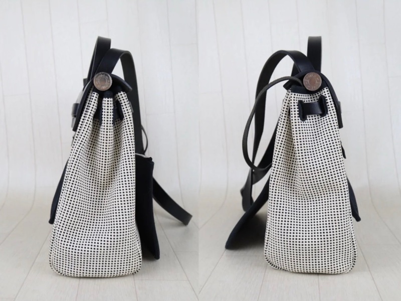 「JL精品代購」9新 Hermes 愛馬仕Herbag 31熊貓色-3