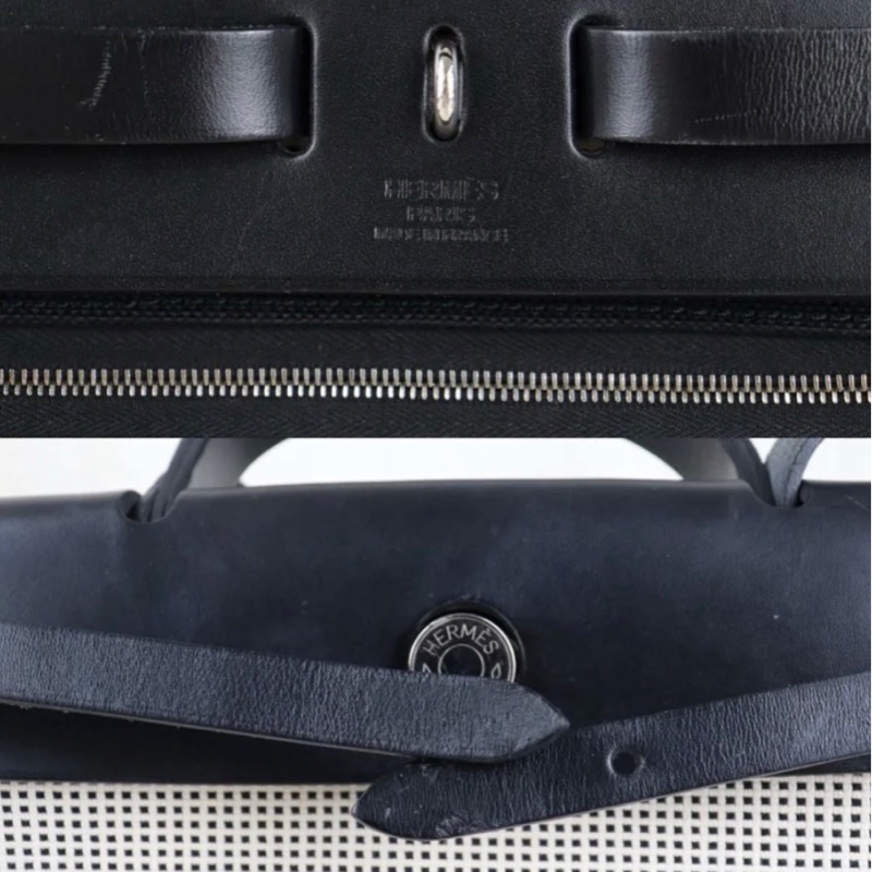 「JL精品代購」9新 Hermes 愛馬仕Herbag 31熊貓色-8