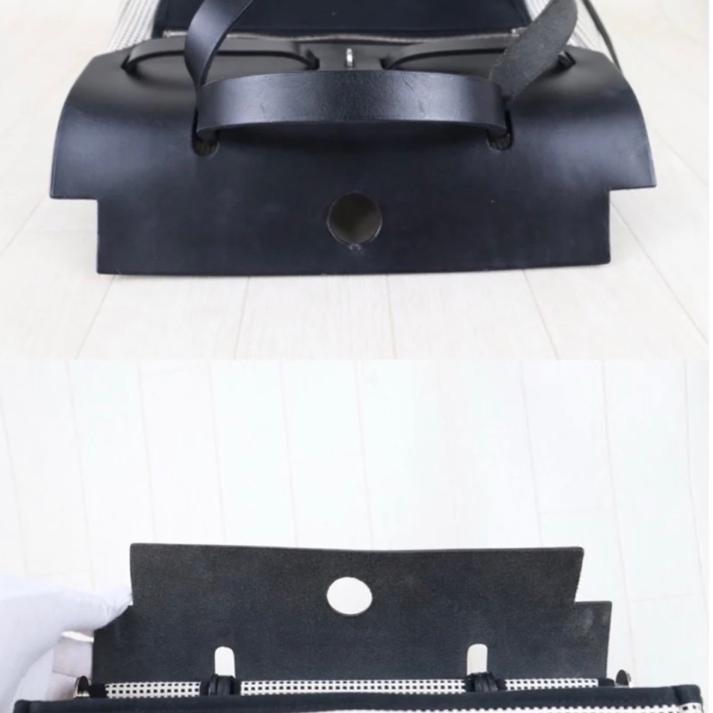 「JL精品代購」9新 Hermes 愛馬仕Herbag 31熊貓色-12