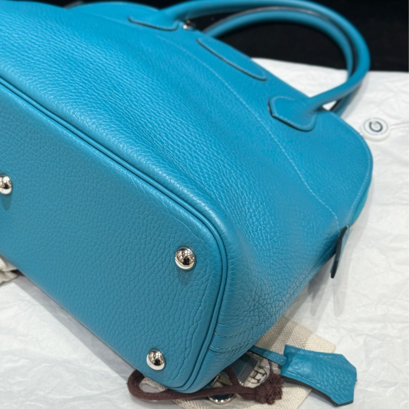 Hermes/愛馬仕 北方藍銀扣保齡球31-4