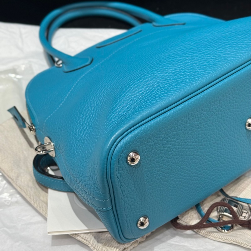 Hermes/愛馬仕 北方藍銀扣保齡球31-5