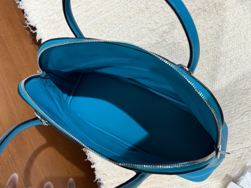 Hermes/愛馬仕 北方藍銀扣保齡球31-6