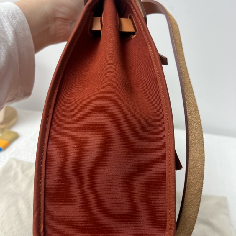 愛馬仕 herbag31 古銅拼黃-3
