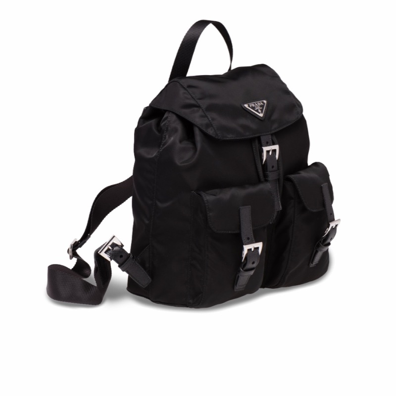 Prada 女士 Re-Nylon徽標小號雙肩包均碼碼小號、23.5cm*12cm*28cm-1