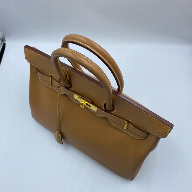 HERMES愛馬仕 birkin35 餅乾色E皮-2