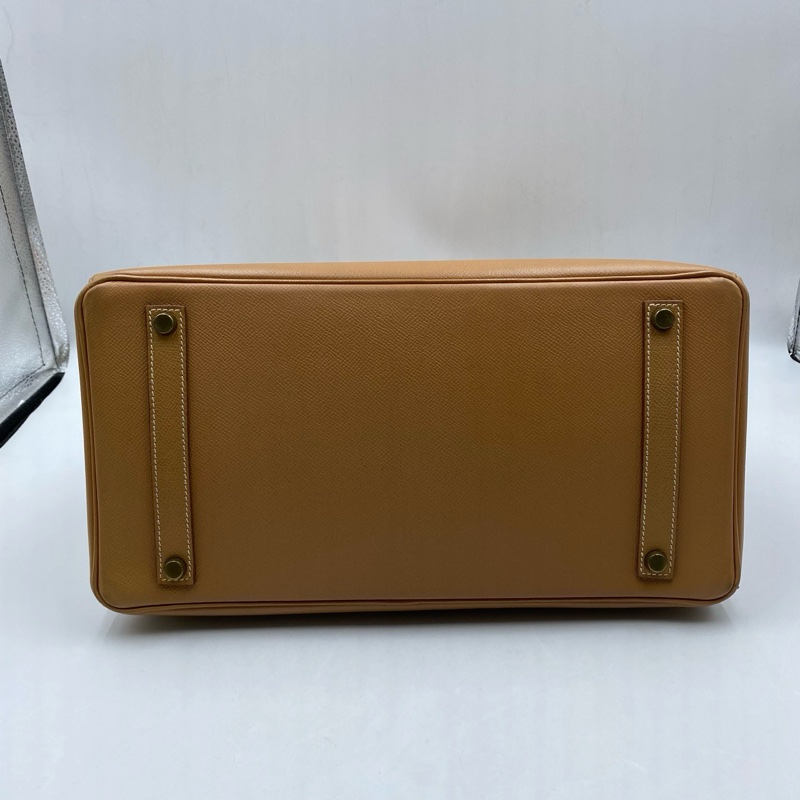 HERMES愛馬仕 birkin35 餅乾色E皮-3